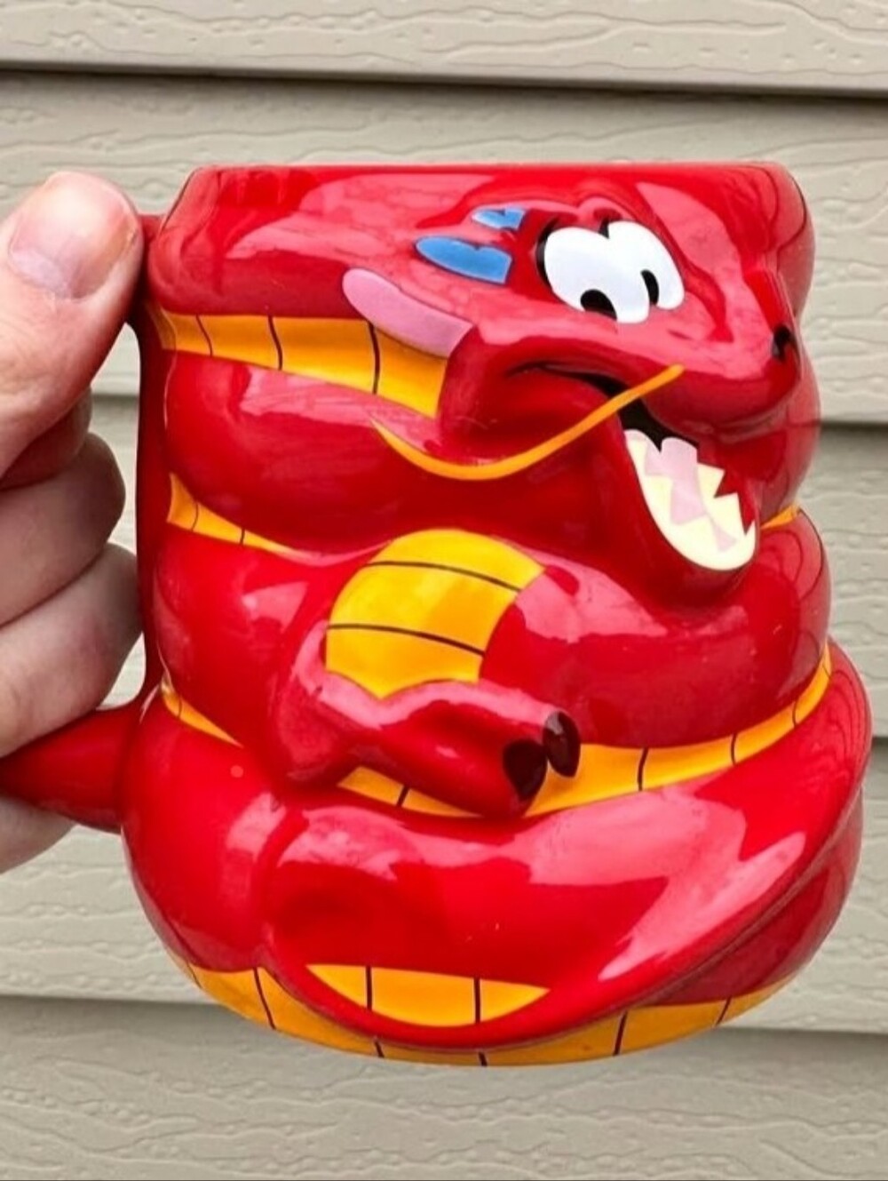 Disney Mulan Mushu Figural Oversized Ceramic Mug- MINT CONDITION!